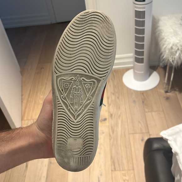 Gucci Ace Heart White Leather Sneaker - Picture 5 of 5